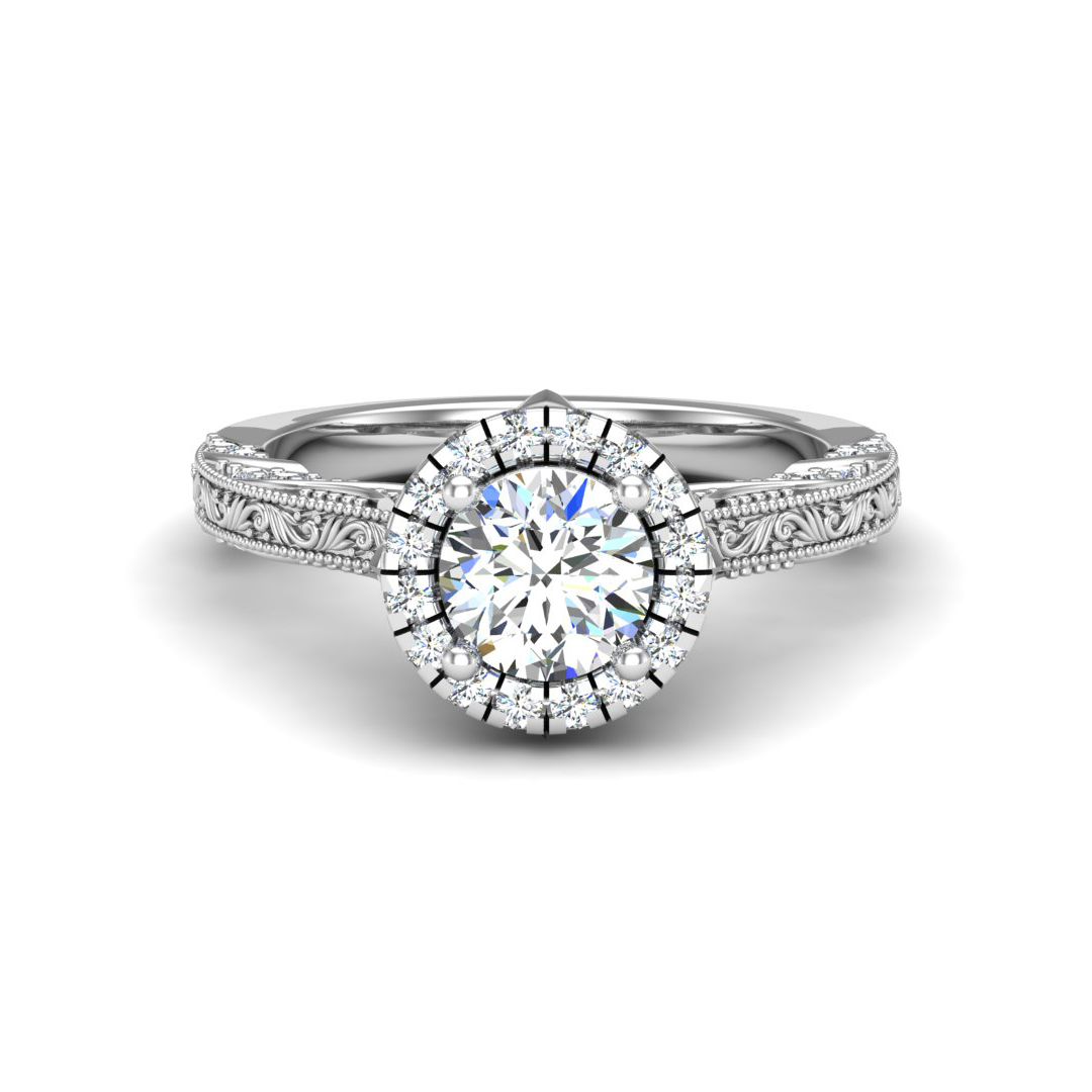 Alexandria Halo Engagement Ring